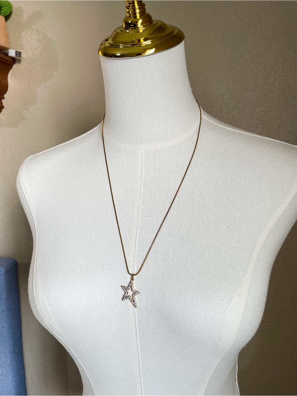 Leopard Boutique Goddess Charm Star Pendant with 18K Gold Over Sterling Silver
